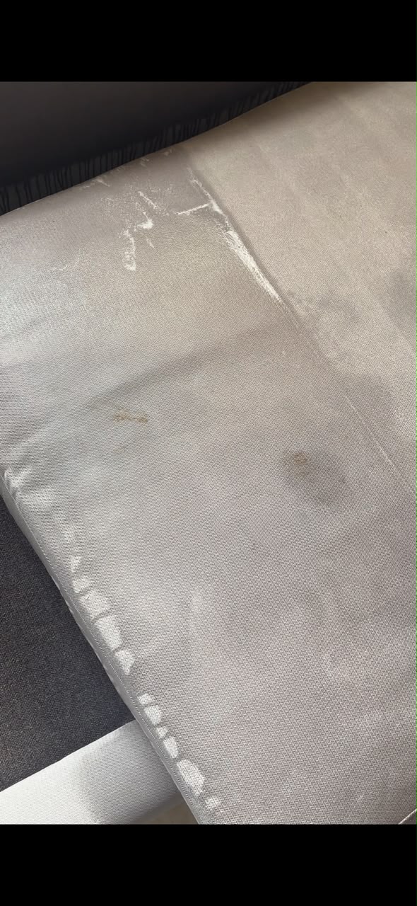 Curtain deep clean before